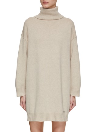 Main View - Click To Enlarge - KITON - Roll Neck Wool Knit Sweater Dress