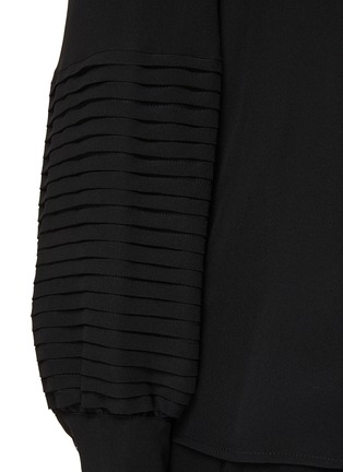  - KITON - Pleated Sleeve Silk Shirt
