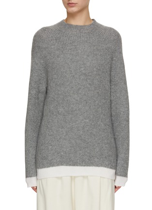 Main View - Click To Enlarge - KITON - Contrast Hem Sweater