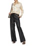Figure View - Click To Enlarge - KITON - Contrast Trim Satin Shirt