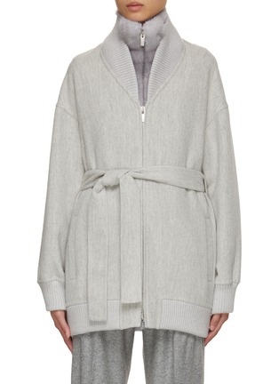 Main View - Click To Enlarge - KITON - Removable Fur Insert Bomber Jacket