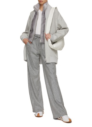 Figure View - Click To Enlarge - KITON - Removable Fur Insert Bomber Jacket