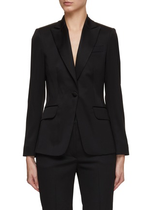Main View - Click To Enlarge - KITON - Single Breasted Notch Lapel Tuxedo Blazer
