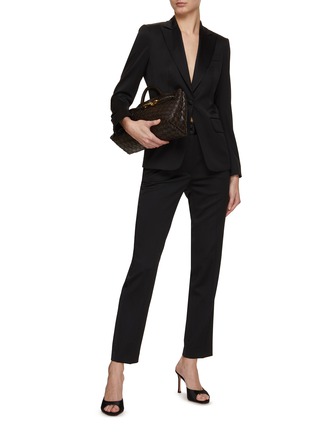 Figure View - Click To Enlarge - KITON - Single Breasted Notch Lapel Tuxedo Blazer