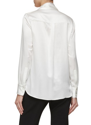 Back View - Click To Enlarge - KITON - Lavalliere Silk Blouse