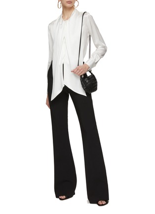 Figure View - Click To Enlarge - KITON - Lavalliere Silk Blouse