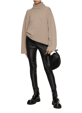 Figure View - Click To Enlarge - KITON - Leather Leggings