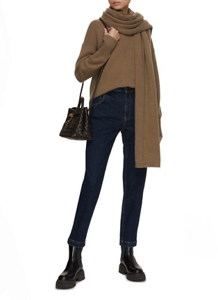 Figure View - Click To Enlarge - KITON - High Waist Slim Fit Jeans