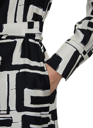  - KITON - Tetris Printed Silk Shirt Dress