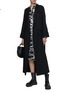 Figure View - Click To Enlarge - KITON - Tetris Printed Silk Shirt Dress