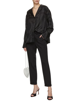 Figure View - Click To Enlarge - KITON - Drawstring Waist Cropped Leg Pants