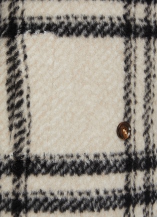  - KITON - Stand Collar Wool Check Coat