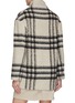 Back View - Click To Enlarge - KITON - Stand Collar Wool Check Coat