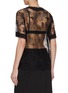 Back View - Click To Enlarge - KITON - Silk Trim Lace Top