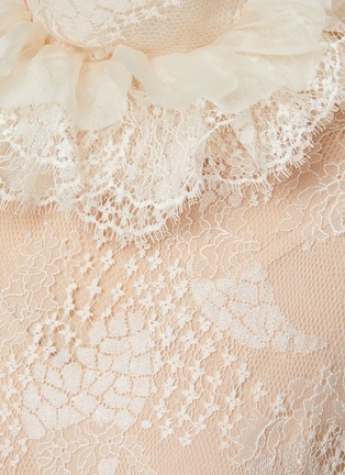  - KITON - High Collar Lace Maxi Dress