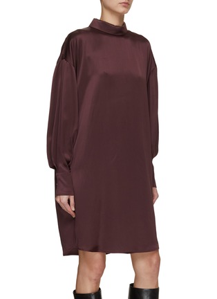 Detail View - Click To Enlarge - SA SU PHI - Francesca Reversible Satin Shirt Dress