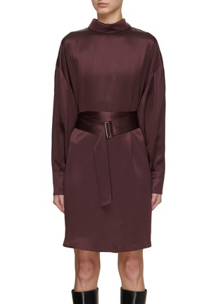 Main View - Click To Enlarge - SA SU PHI - Francesca Reversible Satin Shirt Dress
