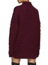 Back View - Click To Enlarge - SA SU PHI - Honeybomb Knit Long Sweater