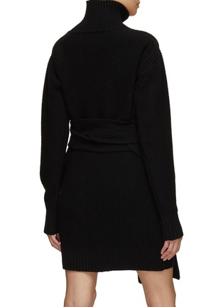 Back View - Click To Enlarge - SA SU PHI - Belted Turtleneck Sweater