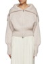 Main View - Click To Enlarge - SA SU PHI - Brushed Mohair Cropped Bomber Jacket