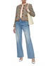 Figure View - Click To Enlarge - ST. JOHN - Lea Piping Detail Melange Tweed Jacket