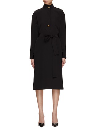 Main View - Click To Enlarge - ST. JOHN - Belted Shirt Dress