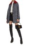 Figure View - Click To Enlarge - ST. JOHN - Wide Sleeve Chevron Knit Coat