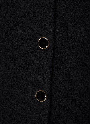  - ST. JOHN - Notch Lapel Single Breasted Tweed Blazer Jacket