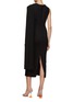 Back View - Click To Enlarge - ROLAND MOURET - Asymmetric Stretch Cady Midi Dress