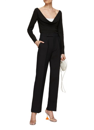 Figure View - Click To Enlarge - ROLAND MOURET - Stretch Cady Top