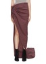 Main View - Click To Enlarge - RICK OWENS  - Edfu Asymmetrical Scrunched Side Skirt