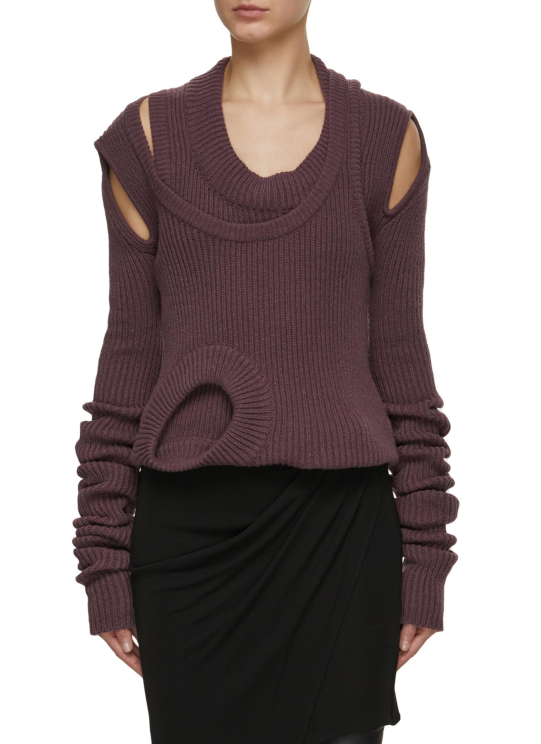 RICK OWENS Multiholes Knit Jumper Women Lane Crawford