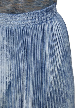  - ERMANNO SCERVINO - Printed Denim Velvet Midi Skirt