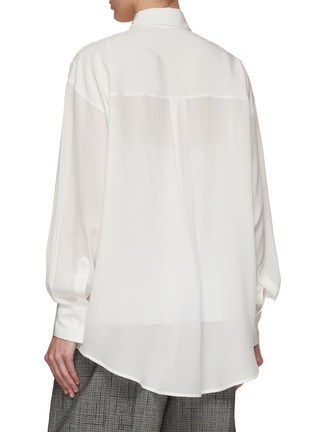 Back View - Click To Enlarge - ERMANNO SCERVINO - Lace Appliqué Silk Blouse And Matching Silk Cami Top
