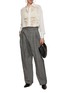 Figure View - Click To Enlarge - ERMANNO SCERVINO - Lace Appliqué Silk Blouse And Matching Silk Cami Top