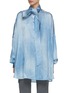 Main View - Click To Enlarge - ERMANNO SCERVINO - Satin Batwing Silk Blouse