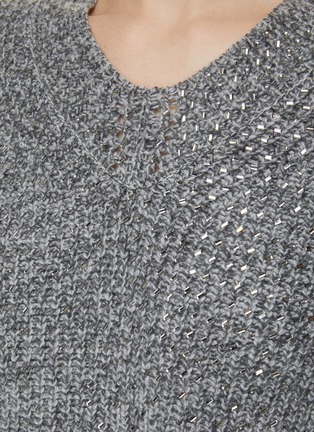 - ERMANNO SCERVINO - Hotfix Embellished Mélange Sweater
