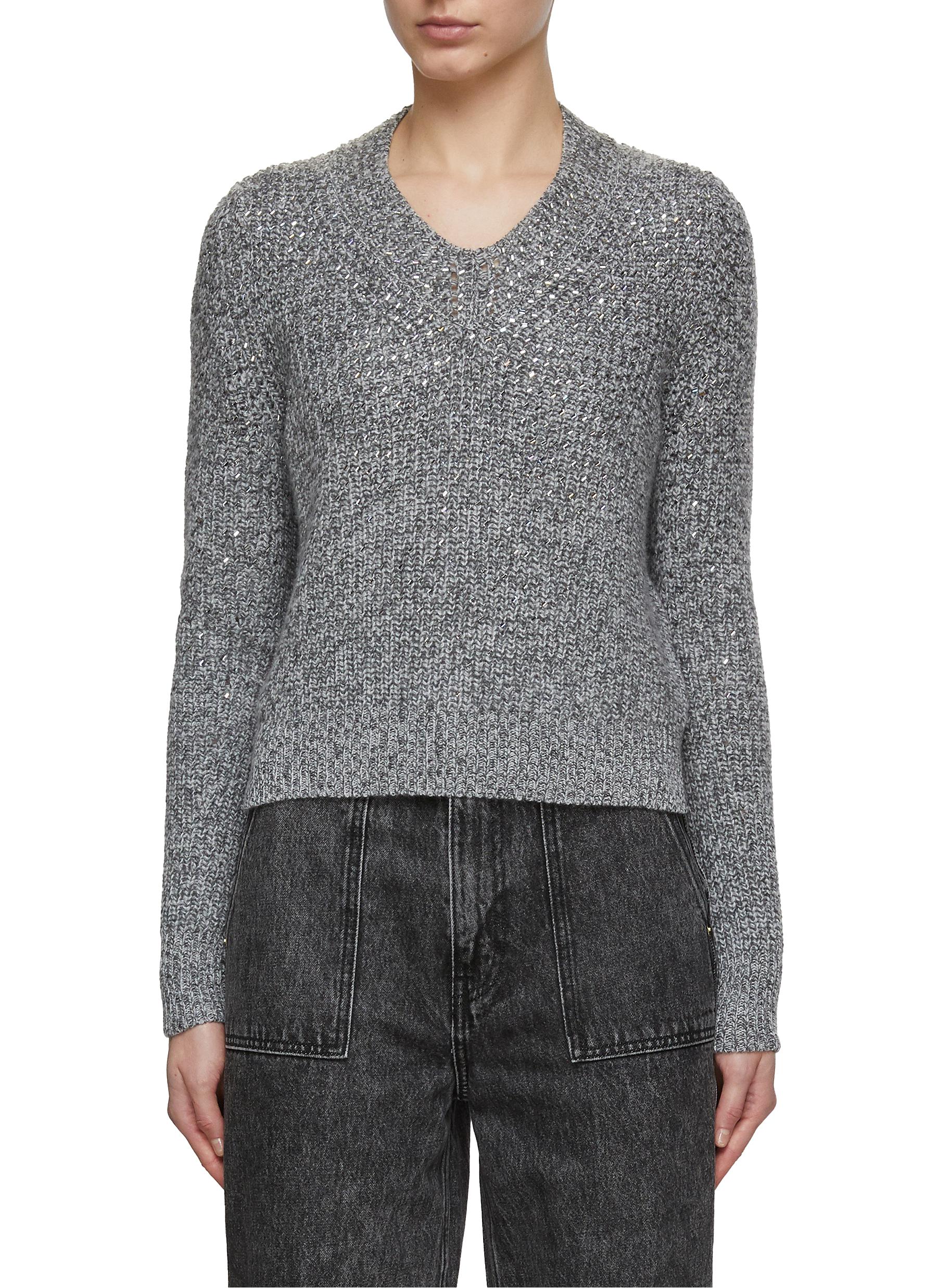ERMANNO SCERVINO | Hotfix Embellished Mélange Sweater | Women