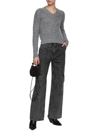 Figure View - Click To Enlarge - ERMANNO SCERVINO - Hotfix Embellished Mélange Sweater