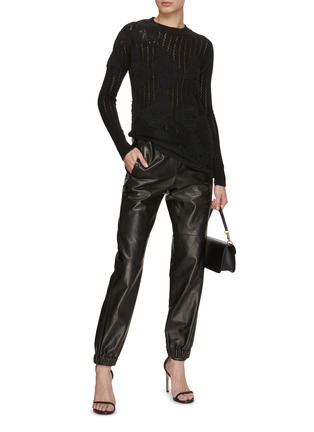 Figure View - Click To Enlarge - ERMANNO SCERVINO - Lace Patch Sweater