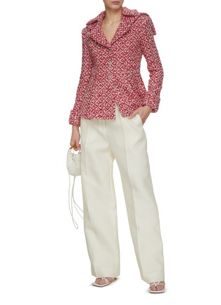 Figure View - Click To Enlarge - SOONIL - Single Breasted Sequin Embellished Tweed Jacket
