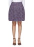 Main View - Click To Enlarge - SOONIL - Hand Woven Pleated Tweed Skirt
