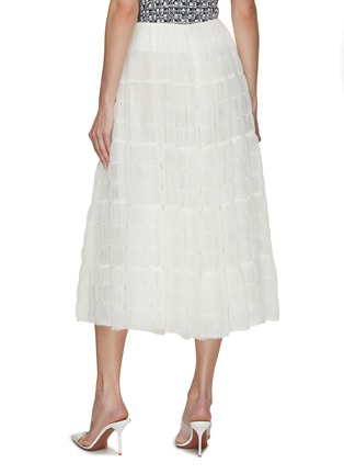 Back View - Click To Enlarge - SOONIL - French Tiered Ruffle Tulle Midi Skirt