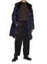 Figure View - Click To Enlarge - KRUF - Water Repellent Hooded Down Coat