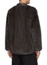 Back View - Click To Enlarge - KRUF - Leather Trim Mink Fur Kimono Jacket