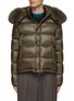 Main View - Click To Enlarge - KRUF - Detachable Racoon Trim Hood Water Repellent Down Jacket