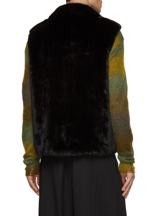 Back View - Click To Enlarge - KRUF - Mink Fur Biker Jacket
