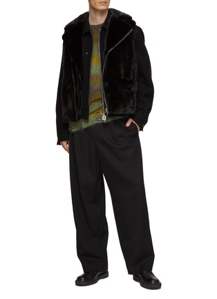 Figure View - Click To Enlarge - KRUF - Mink Fur Biker Jacket