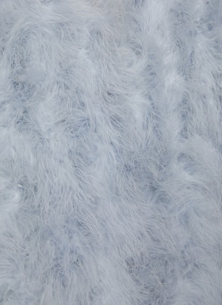  - YVES SALOMON - Quarter Sleeve Marabou Jacket
