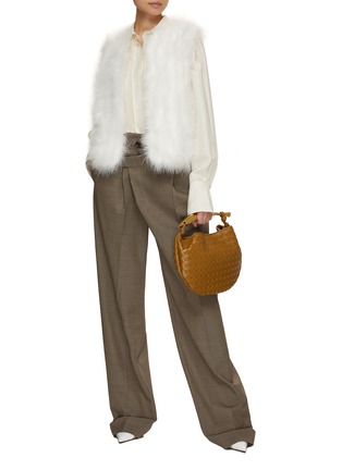 Figure View - Click To Enlarge - YVES SALOMON - Sleeveless Marabou Gilet